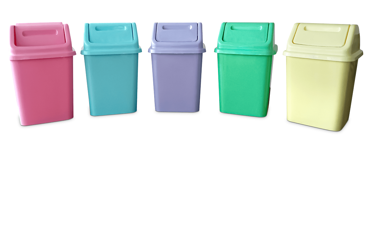 Cesto 4,5lts Tapa vaivén | Agua Clara