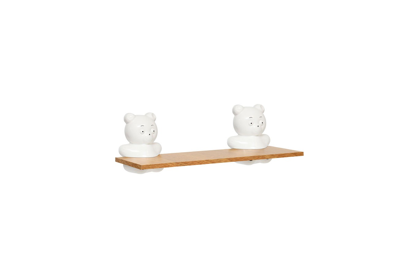 Repisa infantil oso 60x20 roble - Agua Clara