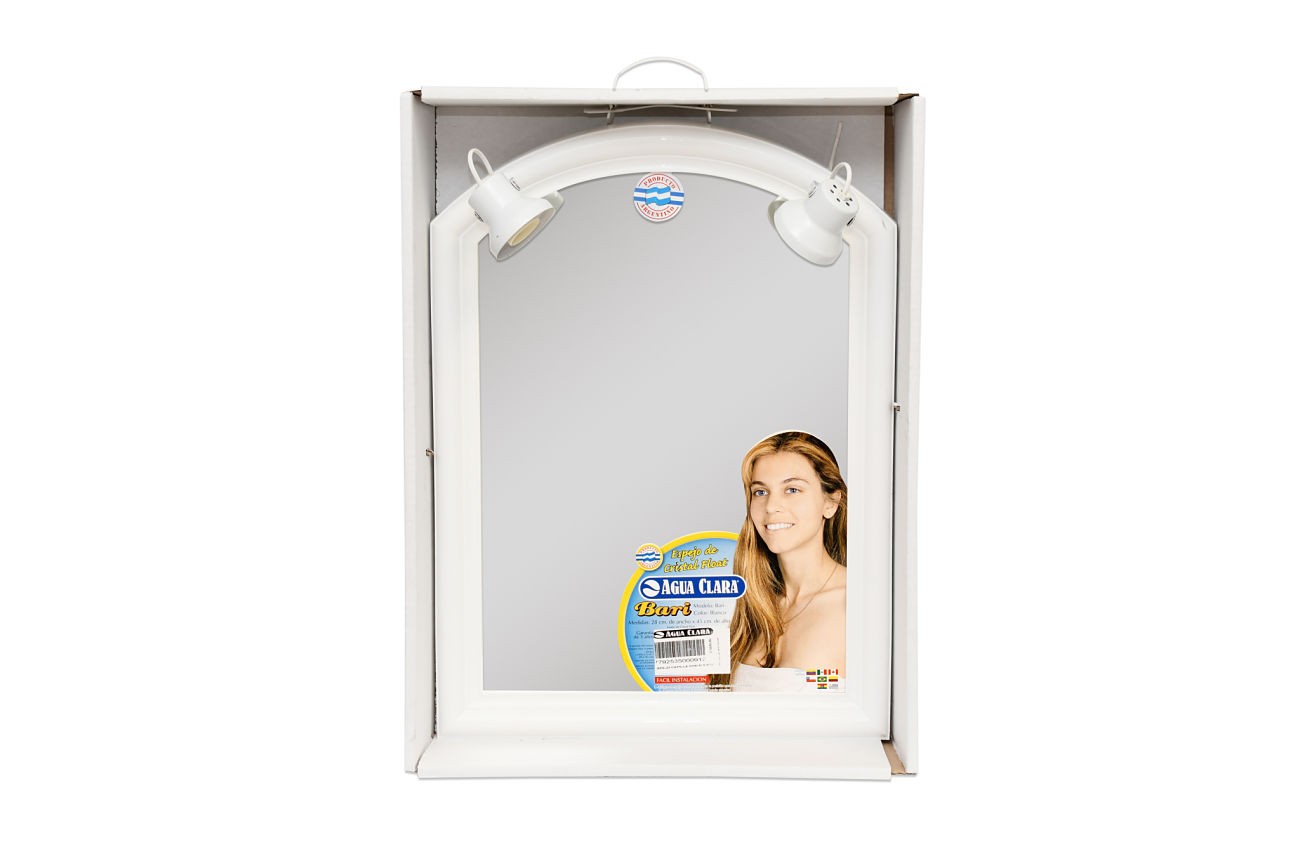 Embalaje Espejo roma nº2- con luz - Agua Clara